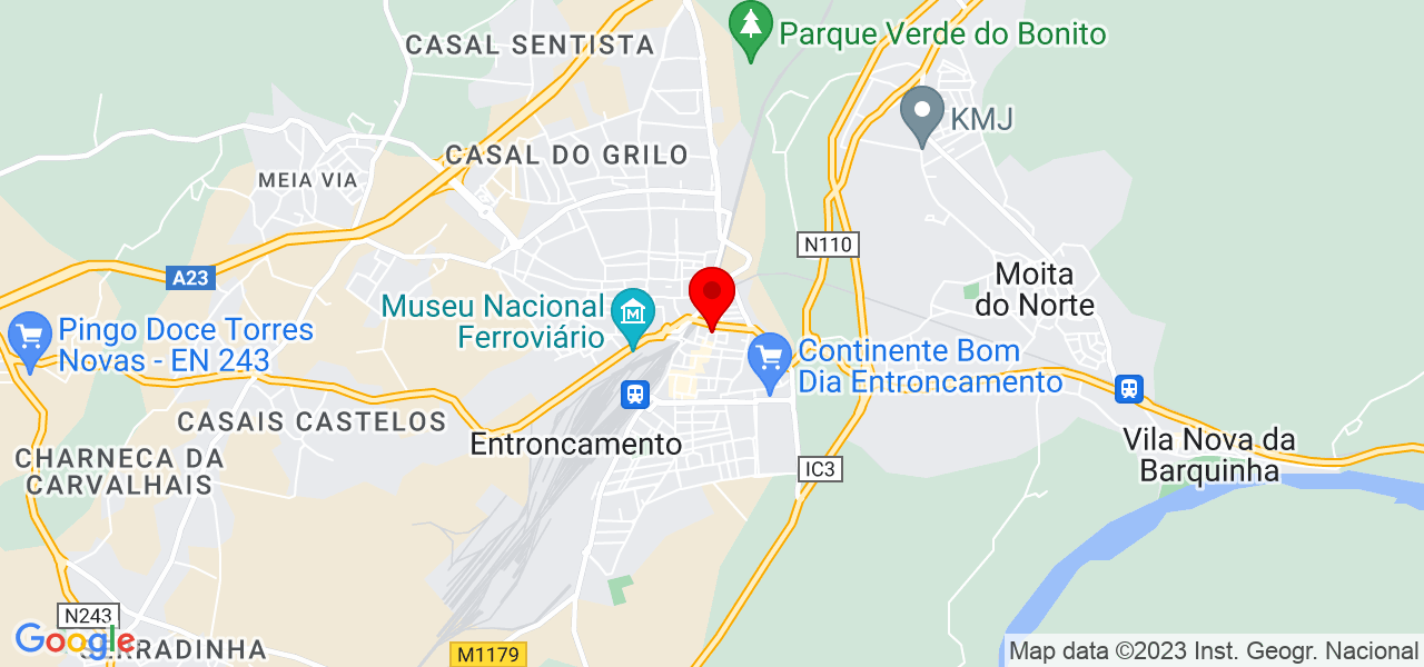 M&amp;M - Santarém - Entroncamento - Mapa