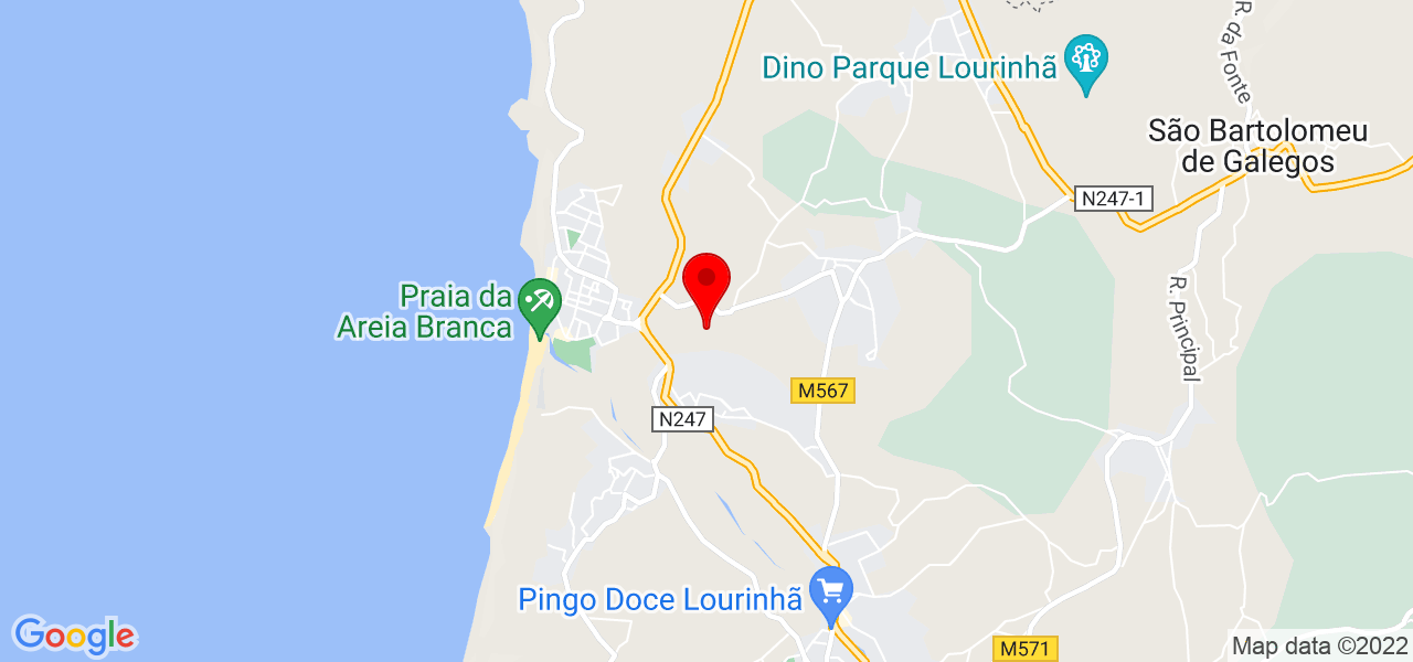 M&oacute;nica Maria Ribeiro Cardoso de Oliveira - Lisboa - Lourinhã - Mapa