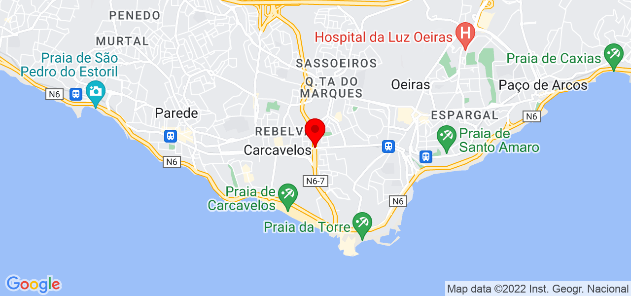 Diego - Lisboa - Cascais - Mapa