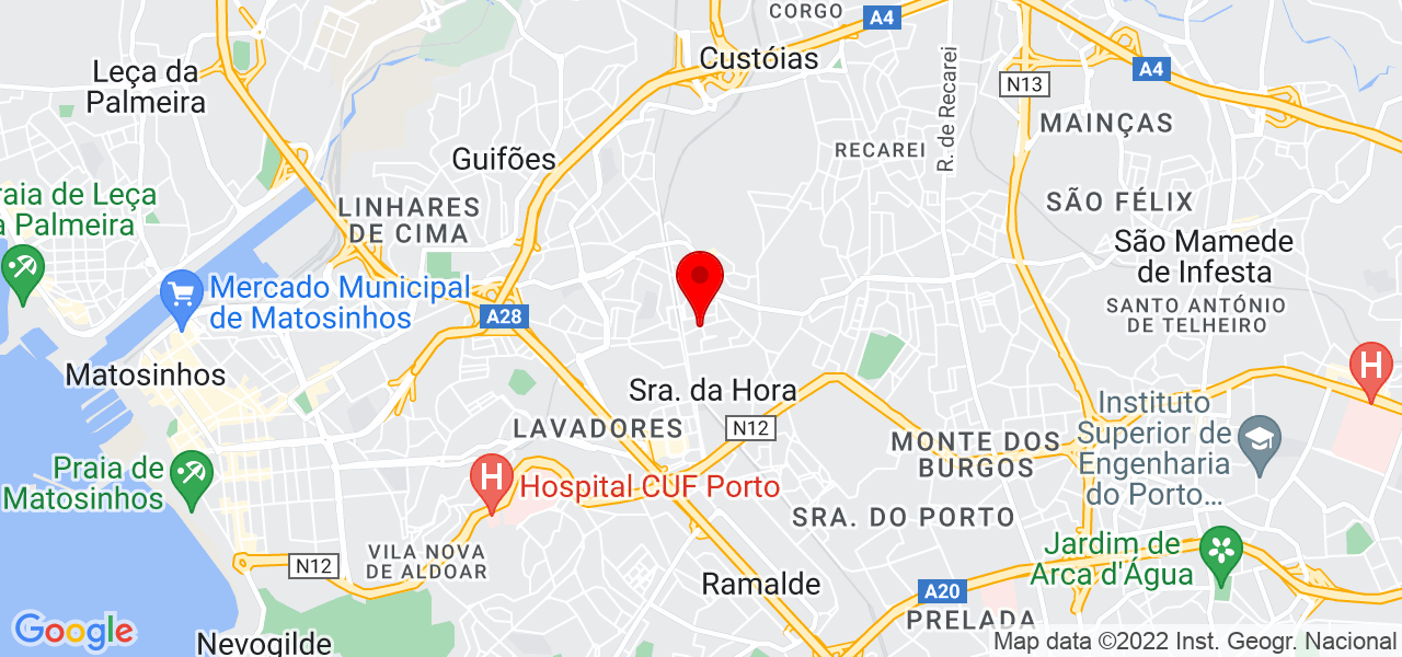 Ant&oacute;nio Oliveira - Porto - Matosinhos - Mapa