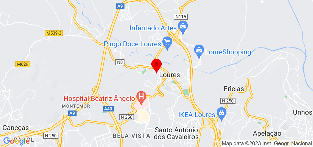 JPB Advogados - Lisboa - Loures - Mapa