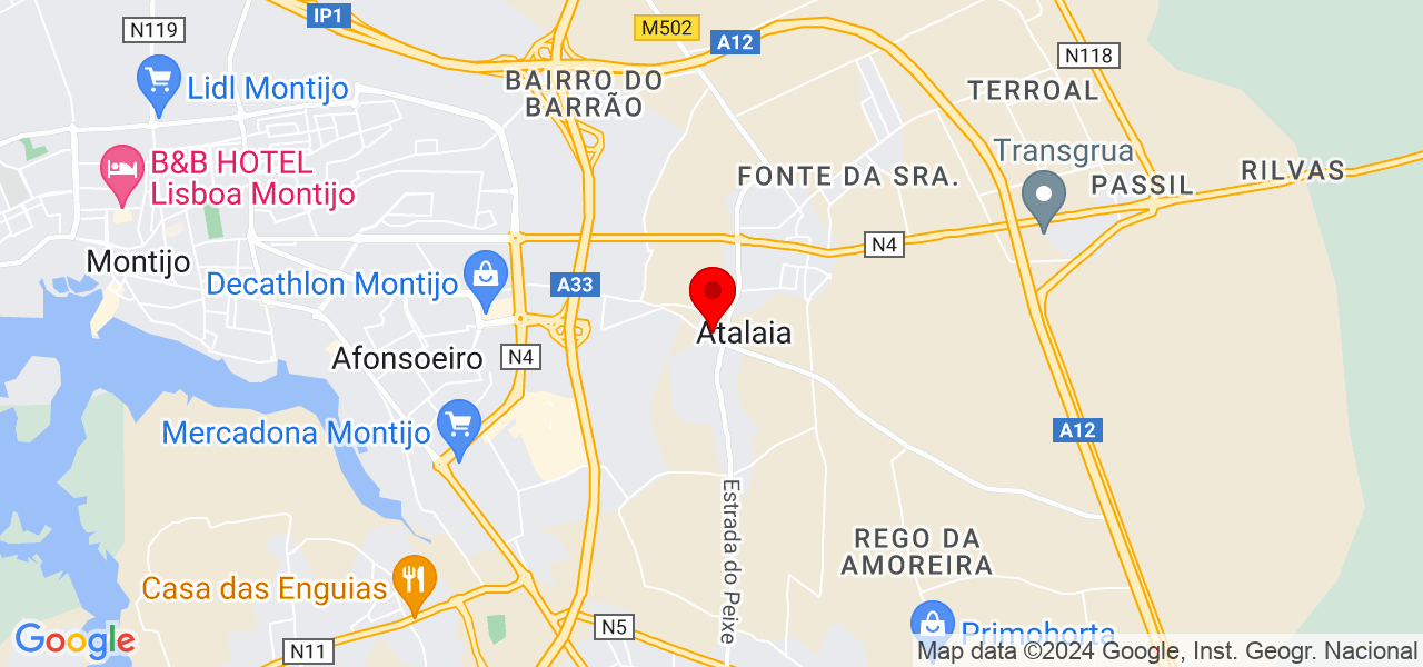 Lu&iacute;s Fernandes - Setúbal - Montijo - Mapa