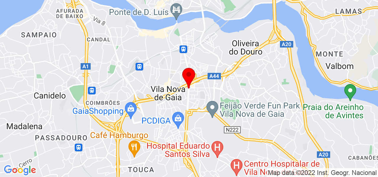 Marcelo Meireles Maia - Porto - Vila Nova de Gaia - Mapa