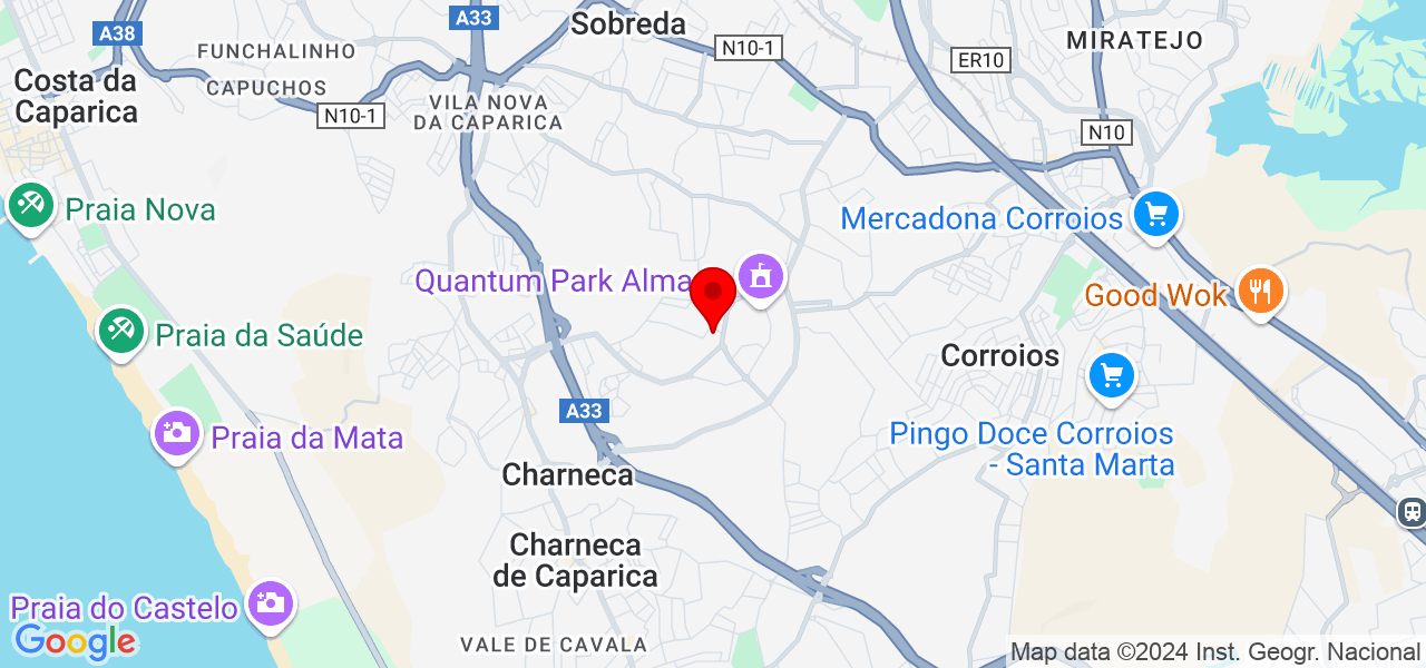 Pedro silva - Setúbal - Almada - Map