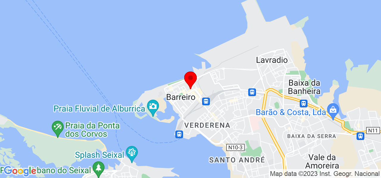 S&iacute;lvia Arrochinho - Setúbal - Barreiro - Mapa