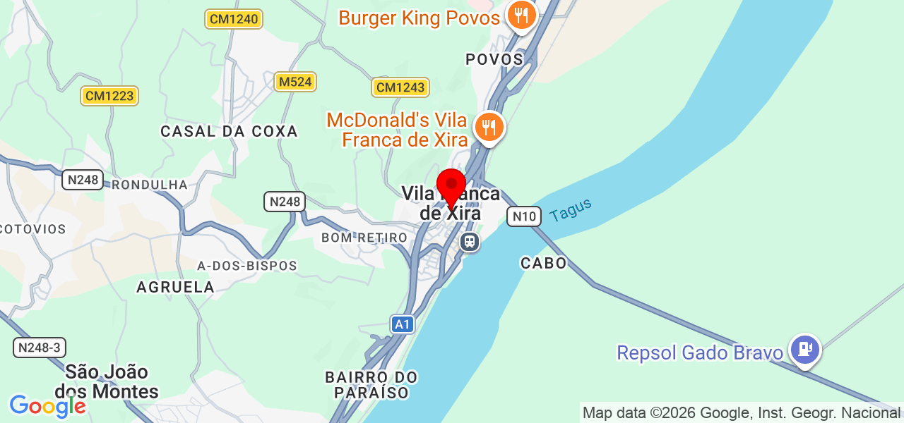 Daniela Filipa Parreira Gonçalves - Lisboa - Vila Franca de Xira - Karte