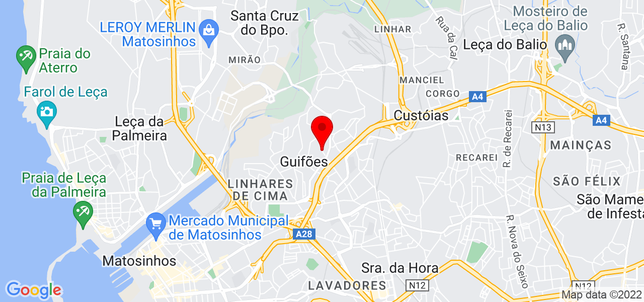 Jonas lima - Porto - Matosinhos - Mapa