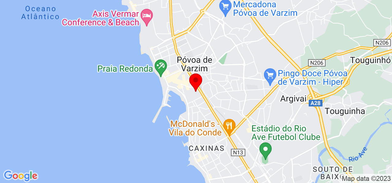 Ivete Alfredo jonasse - Porto - Póvoa de Varzim - Mapa