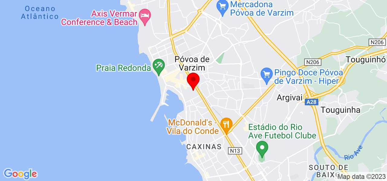 Ivete Alfredo jonasse - Porto - Póvoa de Varzim - Map