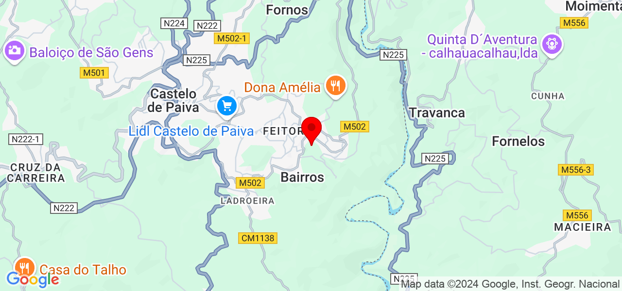 Ana Rocha - Aveiro - Castelo de Paiva - Mapa