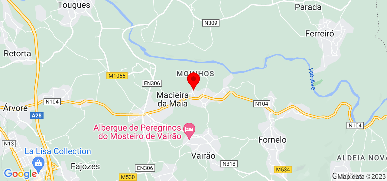 Alberto Ramalho - Porto - Vila do Conde - Mapa