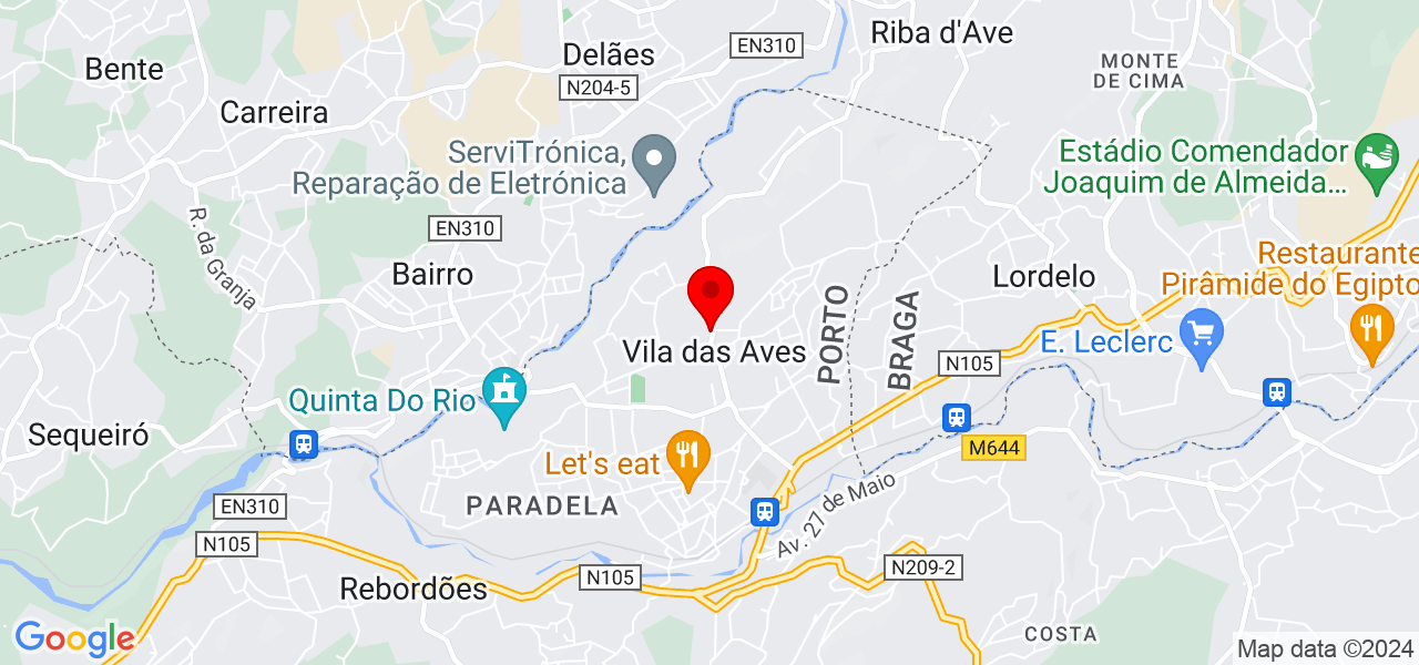 Priscila - Porto - Santo Tirso - Mapa