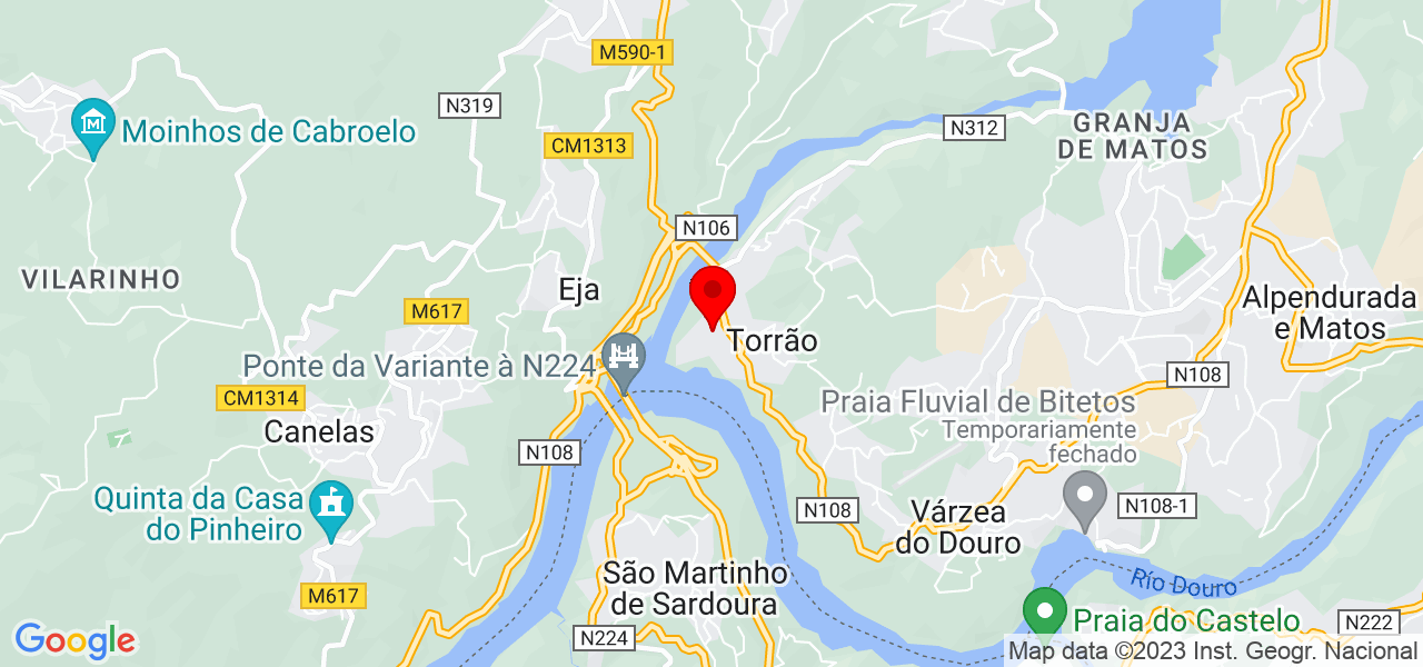 NOGUEIRA - Porto - Marco de Canaveses - Mapa