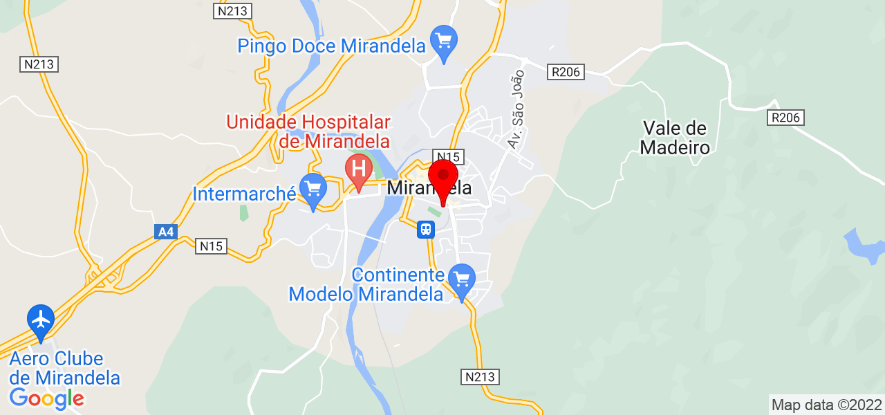 Andreia Tavares - Bragança - Mirandela - Mapa