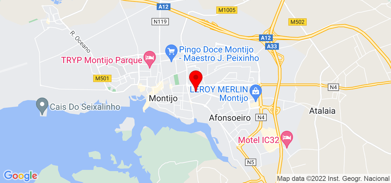 Hugo Correia - Setúbal - Montijo - Mapa