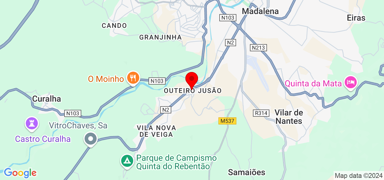 Juliana cruz - Vila Real - Chaves - Mapa
