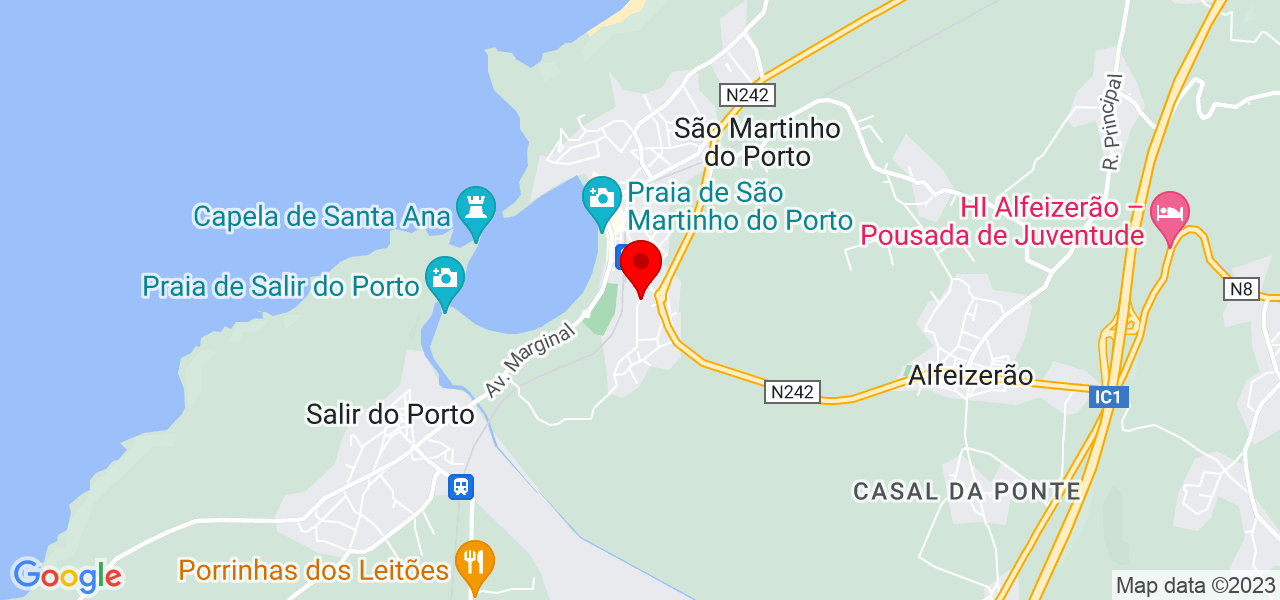 Alexandre Pedro - Leiria - Alcobaça - Mapa