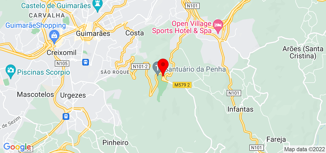 Rupon paul - Braga - Guimarães - Mapa