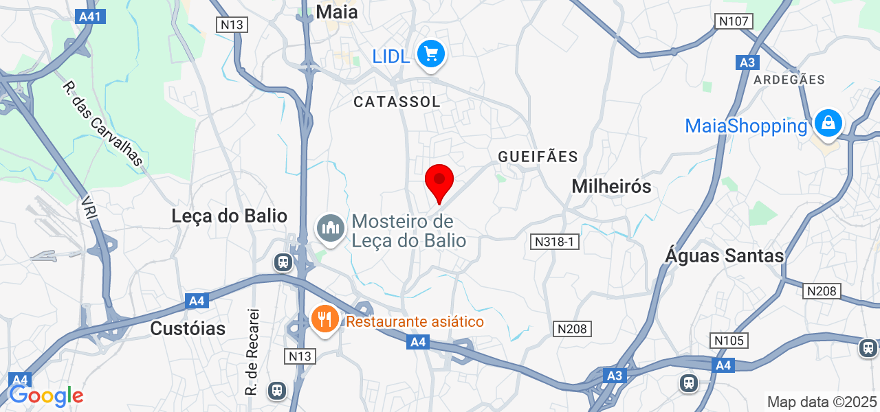 Denilson Soares - Porto - Maia - Map