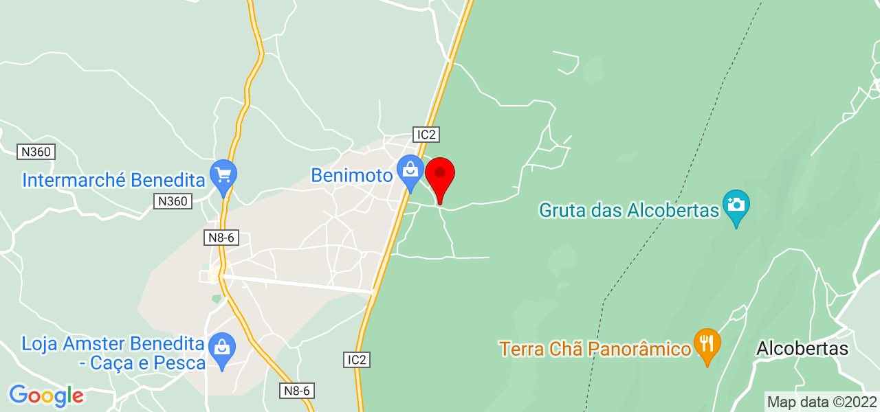 Rita Santos - Leiria - Alcobaça - Mapa