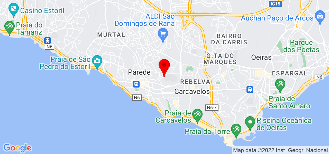 assistente pessoal/seguran&ccedil;a/acompanhamento em viagens - Lisboa - Cascais - Mapa