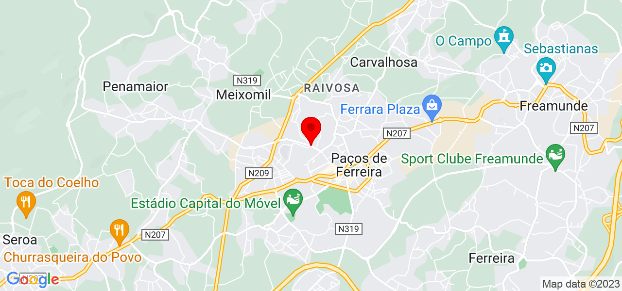 Sara Costa - Porto - Paços de Ferreira - Mapa