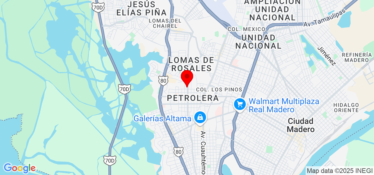 Lineup - Tamaulipas - Tampico - Map