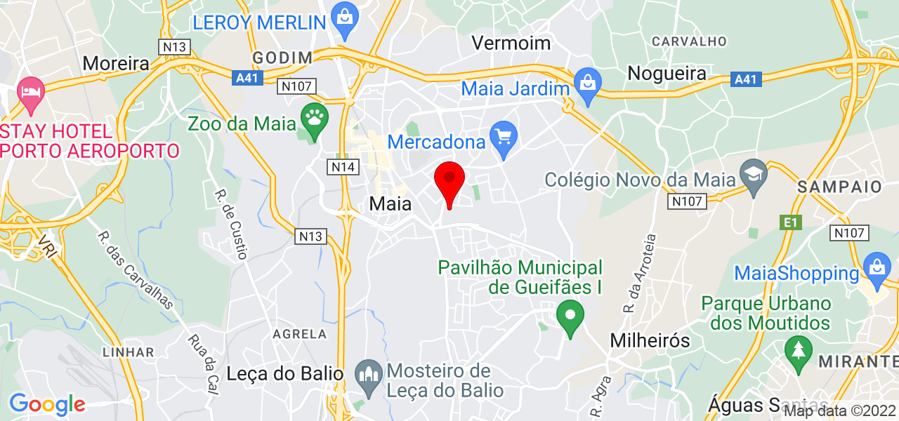 Nutricionista Ana Pinto Rodrigues - Porto - Maia - Mapa