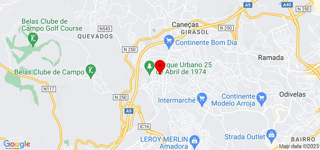 Negado A. Ramos - Lisboa - Sintra - Mapa