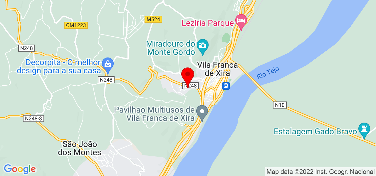 Domus Prime - DESIGN DE INTERIORES E REMODELA&Ccedil;&Atilde;O DE ALTO PADR&Atilde;O - Lisboa - Vila Franca de Xira - Mapa