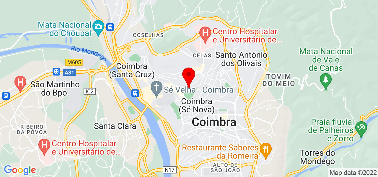 M&oacute;nica Silva - Coimbra - Coimbra - Map