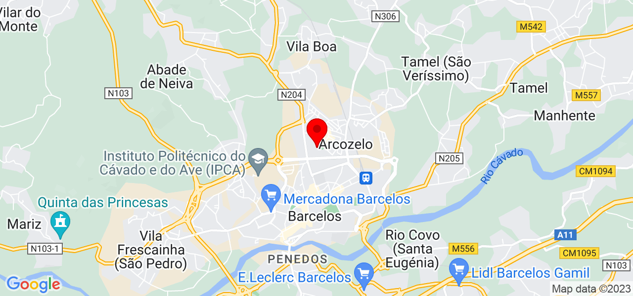 Alexandre Queir&oacute;s PT - Braga - Barcelos - Mapa