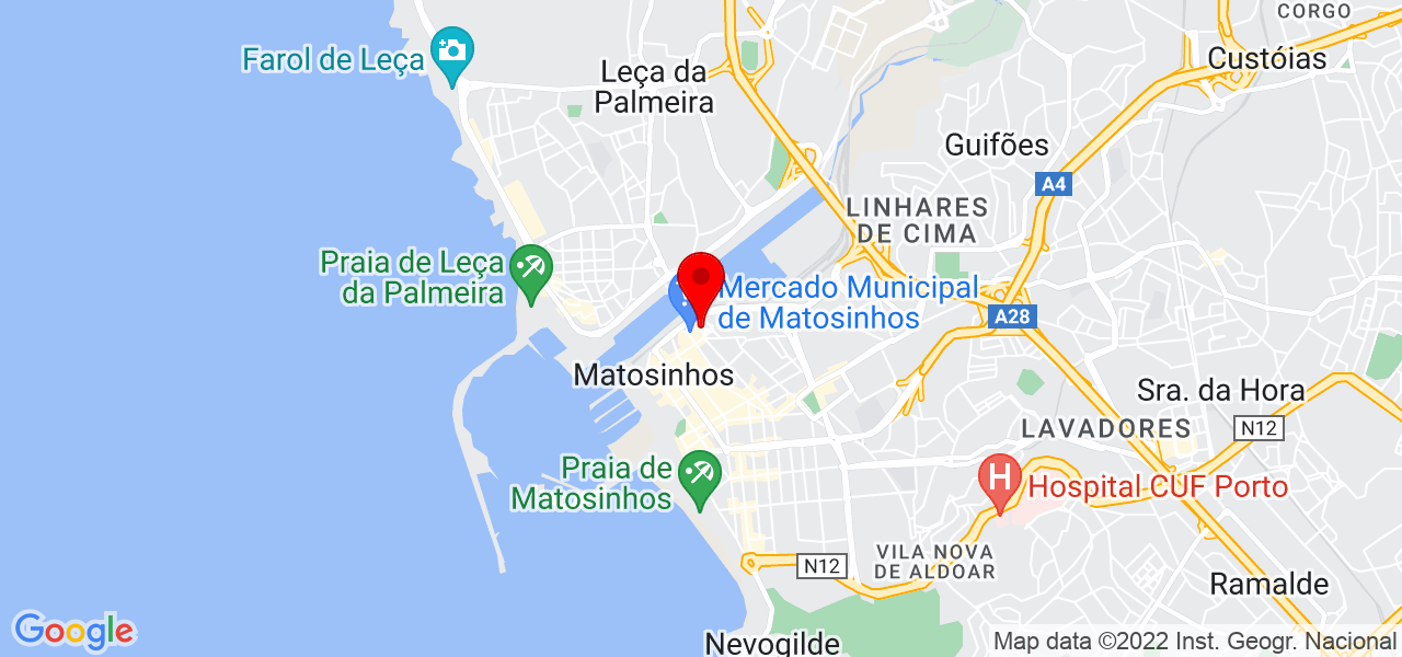 Plano, Euros e Contas - Contabilidade e Consultoria de Gest&atilde;o, Unipessoal Lda - Porto - Matosinhos - Mapa