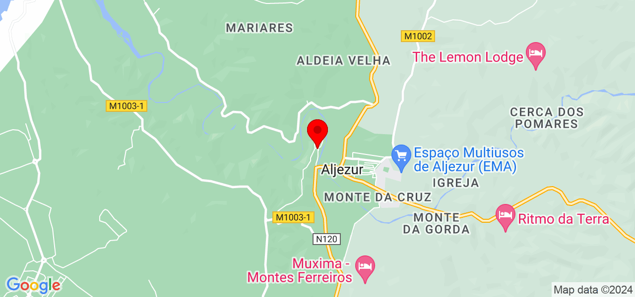 Ferreira express service - Faro - Aljezur - Mapa