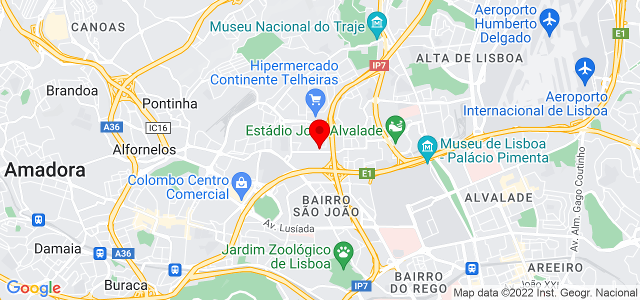 Jo&atilde;o Tomaz - Lisboa - Lisboa - Mapa