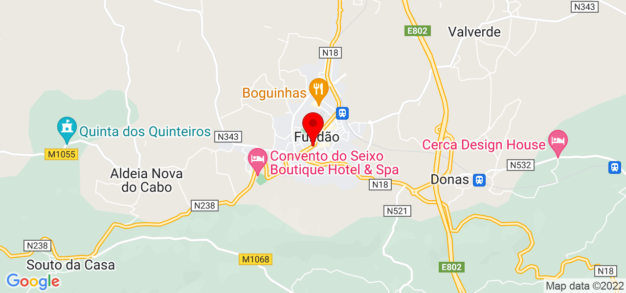 Lucimeire Coelho - Castelo Branco - Fundão - Mapa