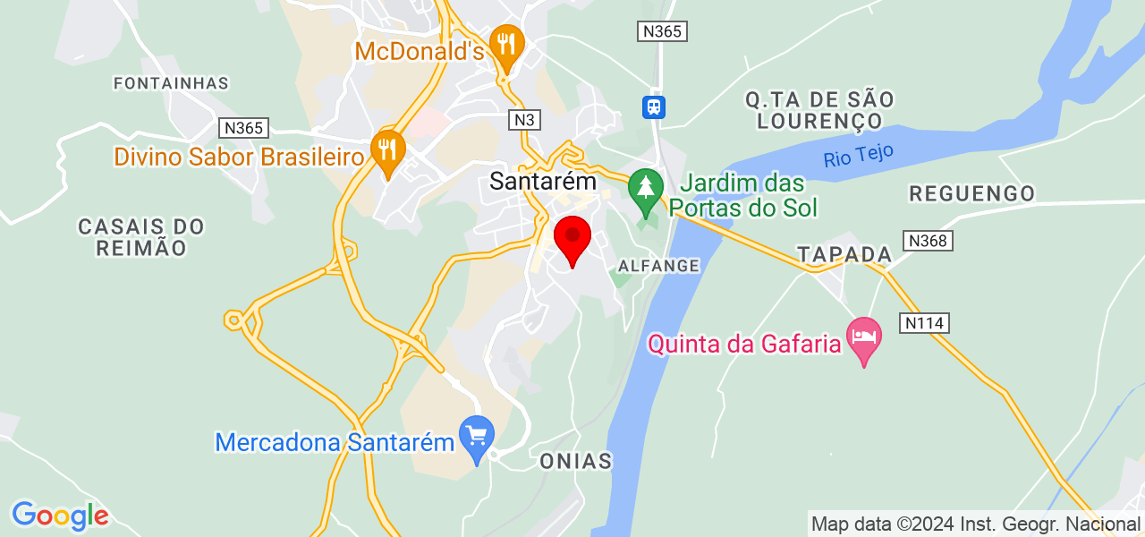 Ant&oacute;nio Sim&otilde;es - Santarém - Santarém - Mapa