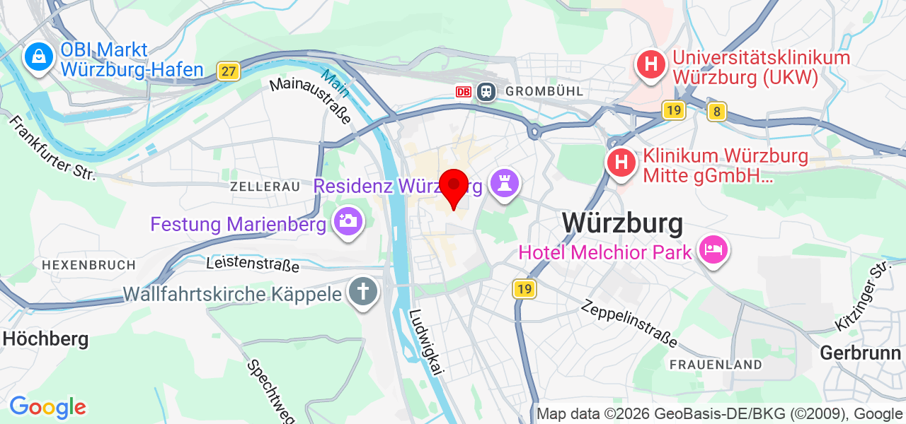 Fitnesspfeiffer - Bayern - Würzburg - Karte