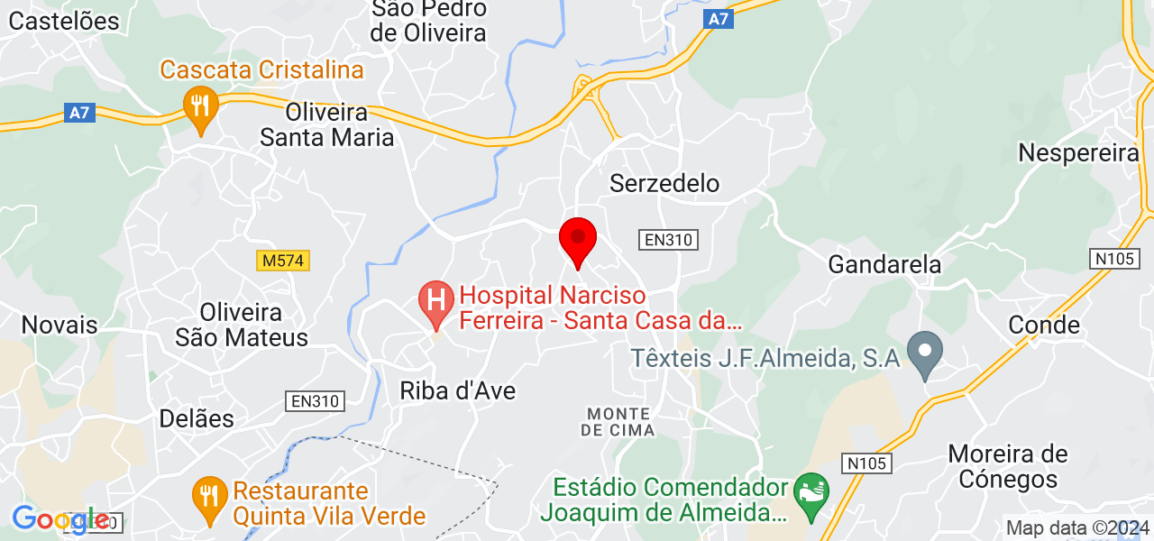 Catarina - Braga - Guimarães - Mapa