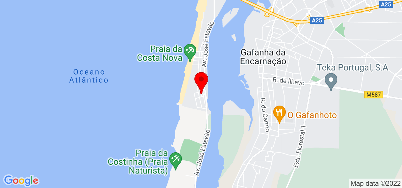 Aty Martins - Aveiro - Ílhavo - Mapa