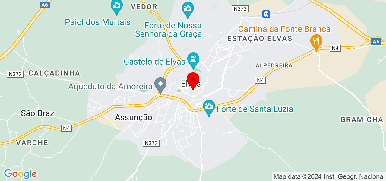 Elaine - Portalegre - Elvas - Mapa