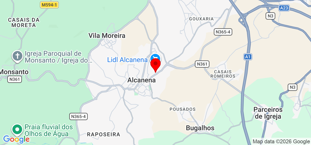 Iryna - Santarém - Alcanena - Karte