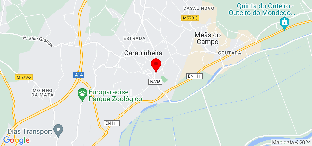 Sara de Jesus - Coimbra - Montemor-o-Velho - Mapa