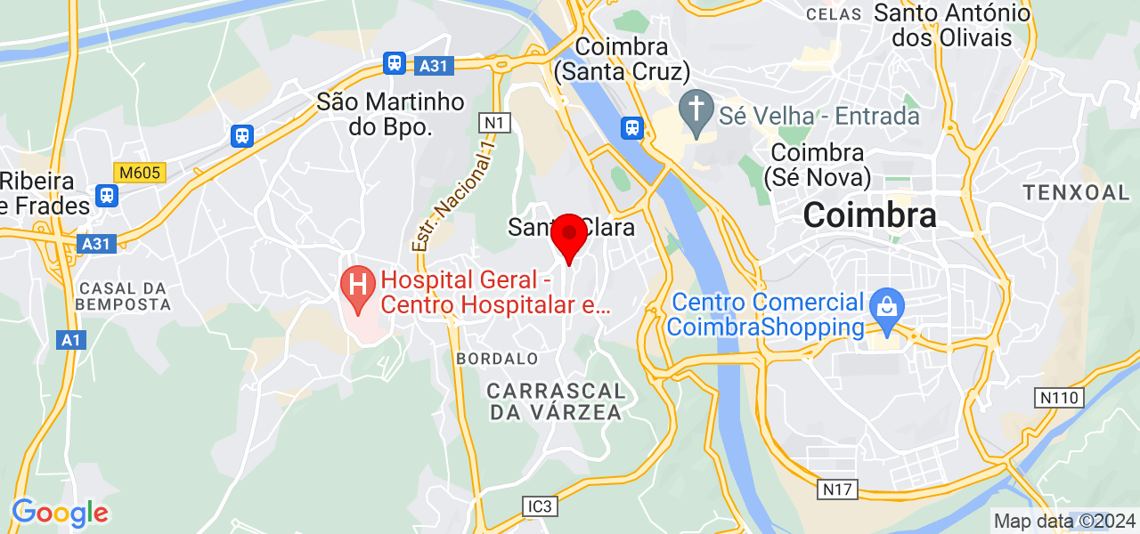 Elisabete Correia - Coimbra - Coimbra - Mapa