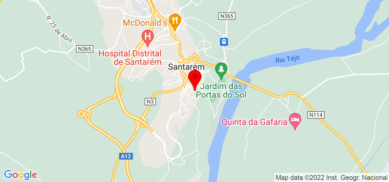 Fatima Seabra - Santarém - Santarém - Mapa