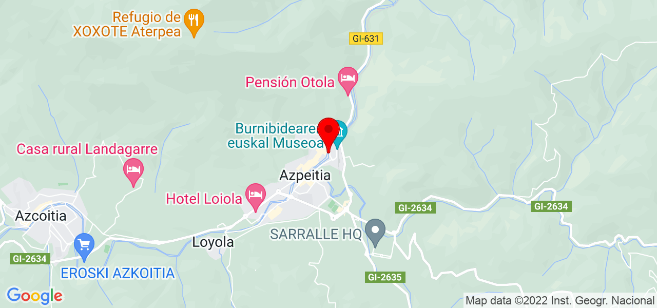 Adela - País Vasco - Azpeitia - Mapa