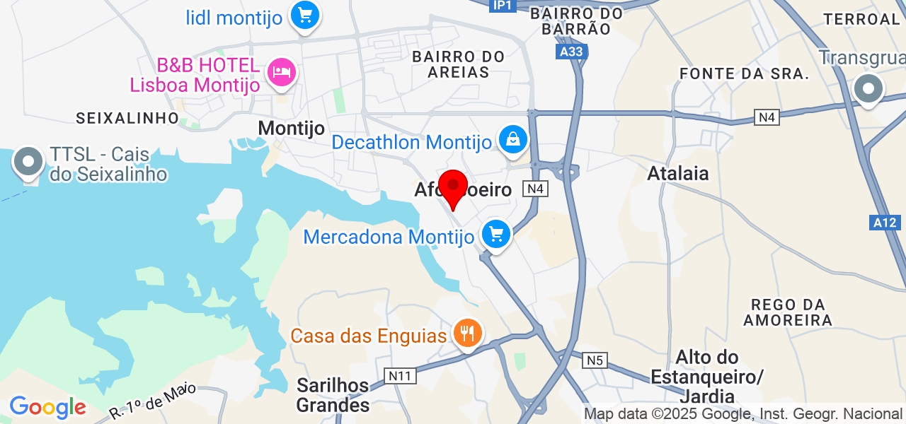 Rita Martins - Setúbal - Montijo - Mapa