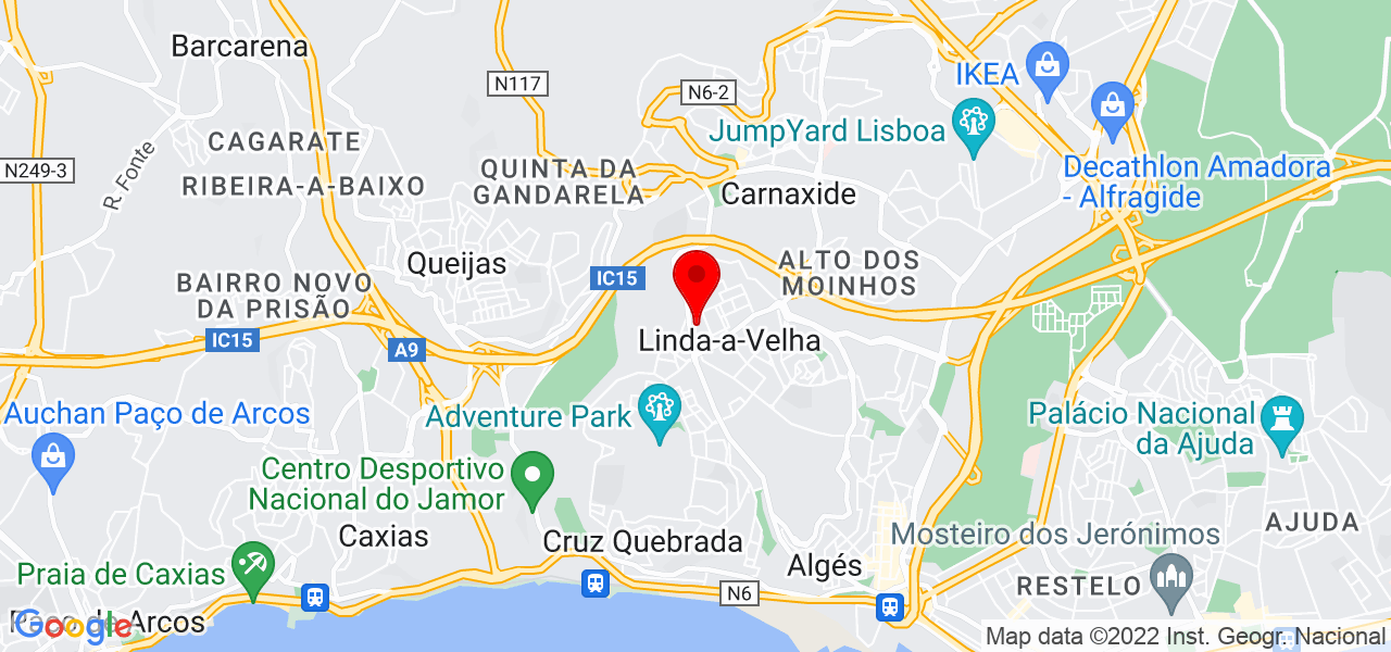 Ezequiel Moreira - Lisboa - Oeiras - Mapa