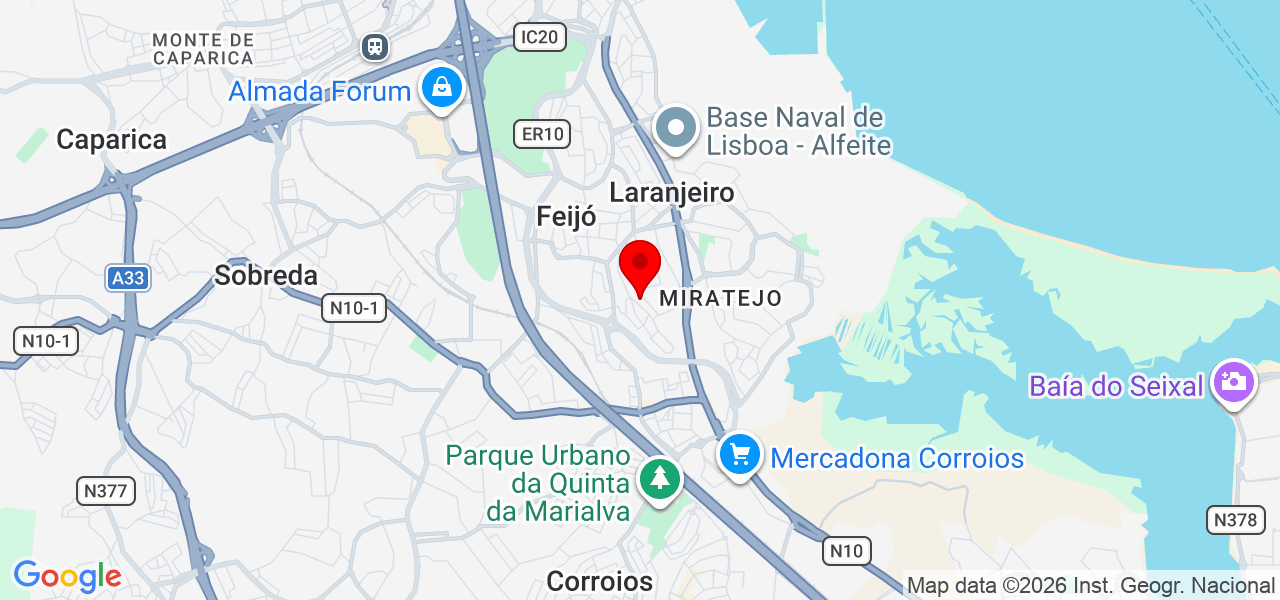 Mariana Sousa Silva - Setúbal - Almada - Karte