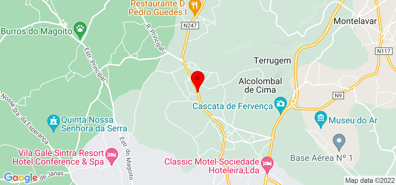 J&eacute;nifer Monteiro - Lisboa - Sintra - Mapa